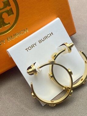 Tory Burch Gold Hoop Earrings